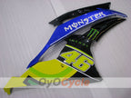 Kit de carenado por inyección para YZF-R6 08-16 - Azul, Negro - Monster #OYO87905933