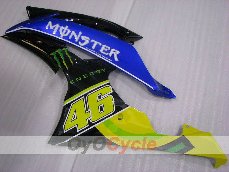 Kit de carenado por inyección para YZF-R6 08-16 - Azul, Negro - Monster #OYO87905933