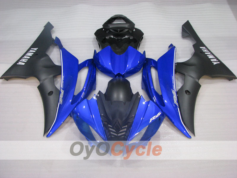 Kit de carenado por inyección para YZF-R6 08-16 - Azul, Negro - Estilo de fábrica #OYO87905934