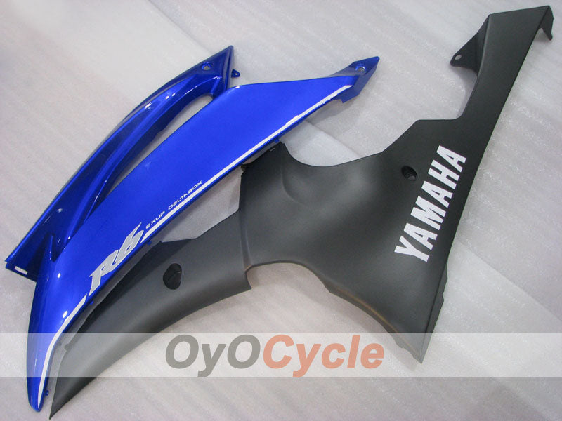 Kit de carenado por inyección para YZF-R6 08-16 - Azul, Negro - Estilo de fábrica #OYO87905934