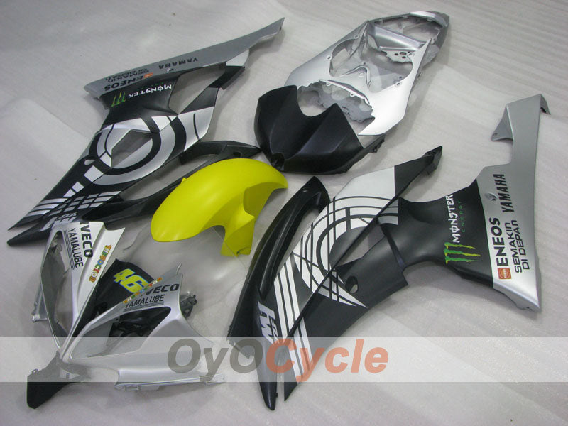 Kit de carenado de inyección para YZF-R6 08-16 - Negro, Gris - Monster #OYO87905937