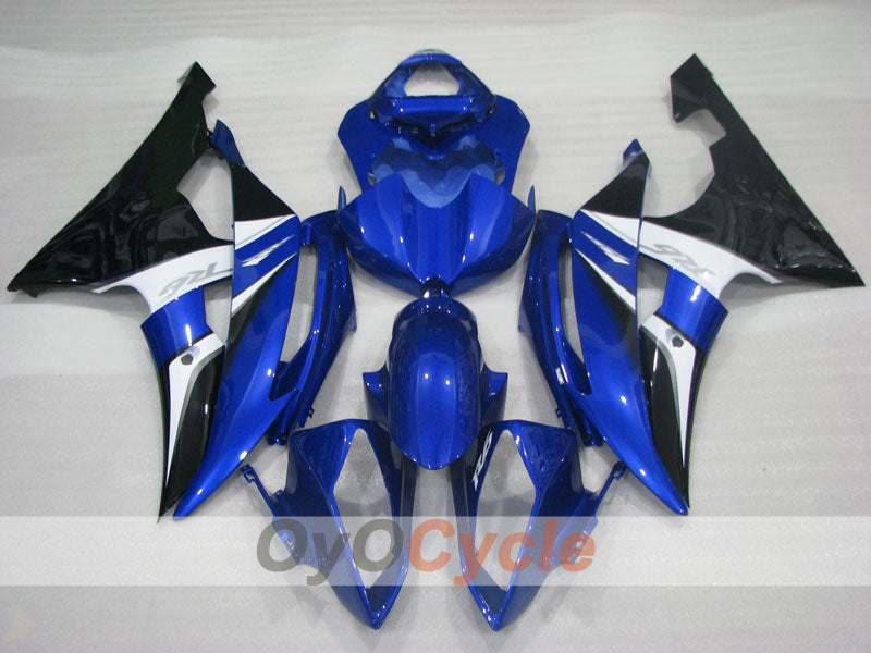 Carenado de inyección para YZF-R6 08-16 - Azul, Blanco, Negro - Estilo de fábrica #OYO87905938