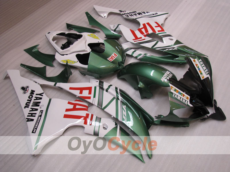 Carenado de inyección para YZF-R6 08-16 - Verde militar, Blanco - FIAT #OYO87905943