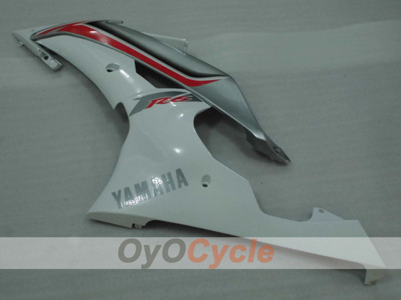 Kit de carenado por inyección para YZF-R6 08-16 - Blanco, Plata - Estilo de fábrica #OYO87905946