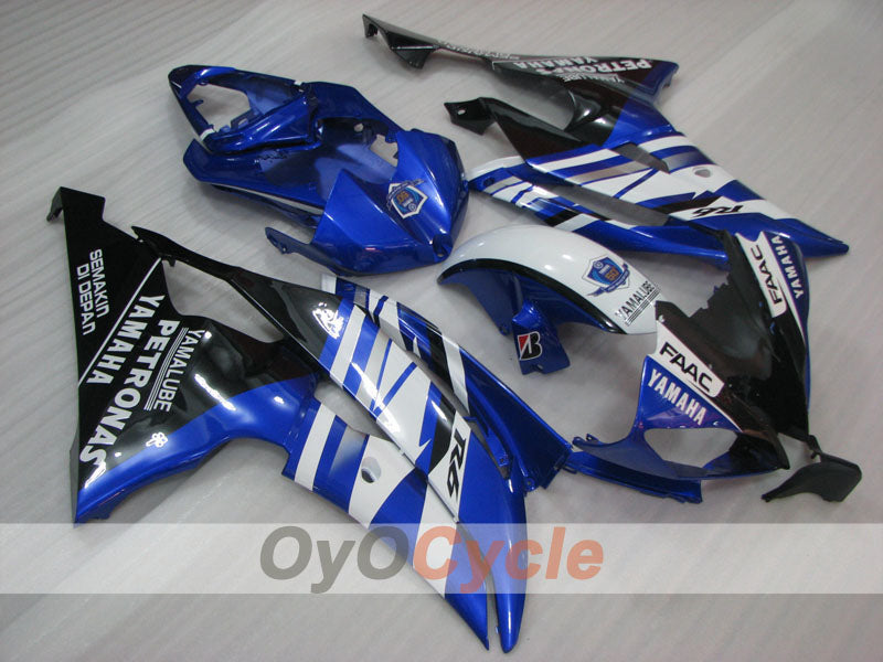 Kit de carenado por inyección para YZF-R6 08-16 - Azul, Blanco, Negro - PETRONAS #OYO87905953 Imagen principal del producto