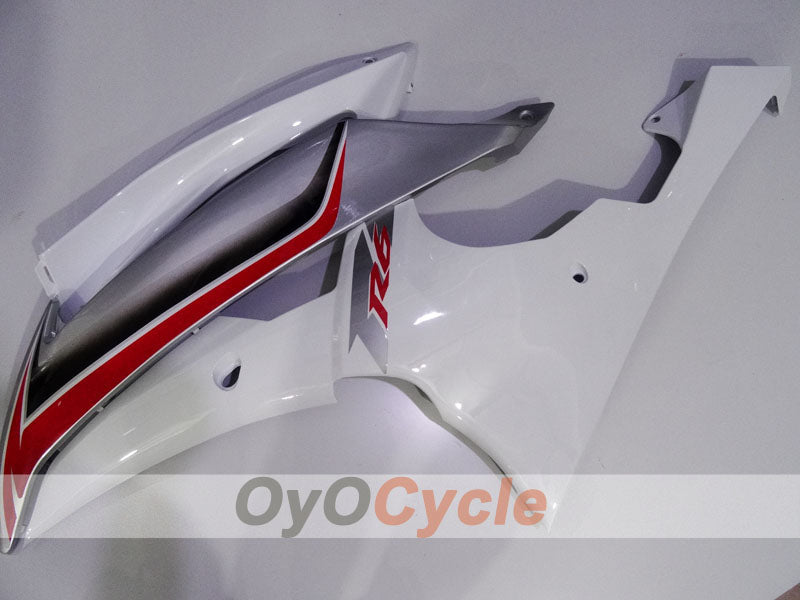Kit de carenado por inyección para YZF-R6 08-16 - Blanco, Plata - Estilo de fábrica #OYO87905959