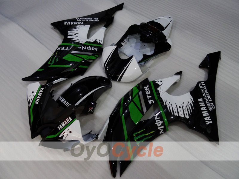 Kit de carenado por inyección para YZF-R6 08-16 - Verde, Blanco, Negro - Monster #OYO87905963 Imagen secundaria del producto