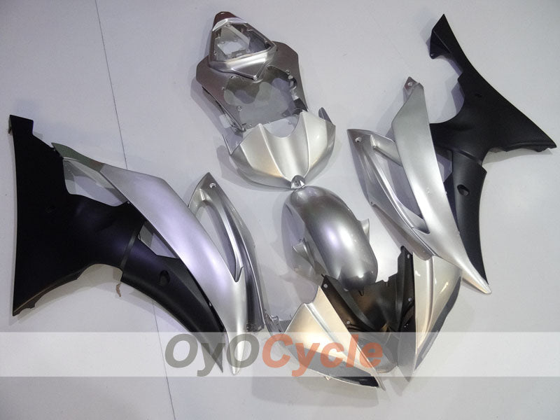 Kit de carenado por inyección para YZF-R6 08-16 - Negro, Plata - Estilo original #OYO87905965