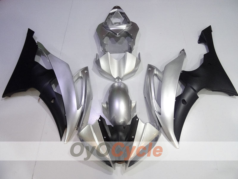 Kit de carenado por inyección para YZF-R6 08-16 - Negro, Plata - Estilo original #OYO87905965