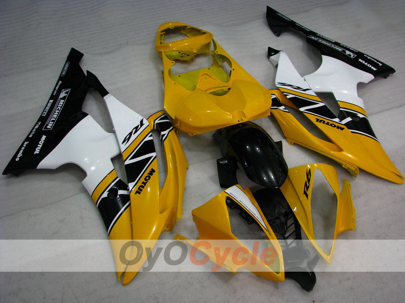 Kit de carenado por inyección para YZF-R6 08-16 - Amarillo, Negro - Estilo de fábrica #OYO87905969