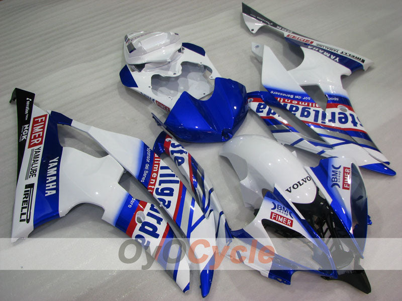 Carenado de inyección para YZF-R6 08-16 - Azul, Blanco - Sterilgarda #OYO87905971