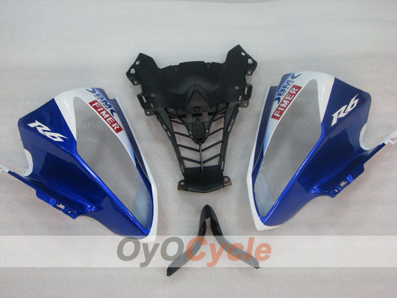 Kit de carenado por inyección para YZF-R6 08-16 - Azul, Blanco - Sterilgarda #OYO87905972