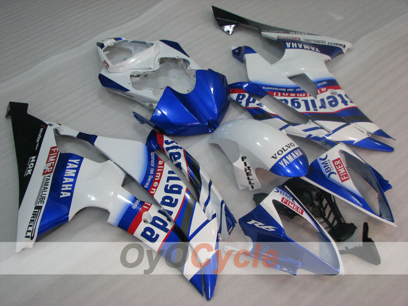 Kit de carenado por inyección para YZF-R6 08-16 - Azul, Blanco - Sterilgarda #OYO87905972 Imagen principal del producto