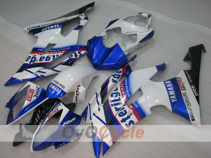 Kit de carenado por inyección para YZF-R6 08-16 - Azul, Blanco - Sterilgarda #OYO87905972