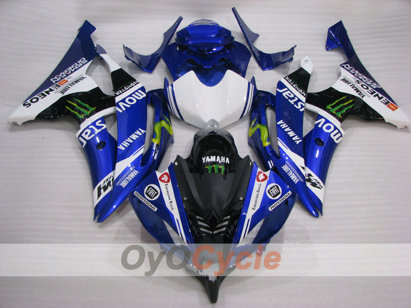 Carenado de inyección para YZF-R6 08-16 - Azul, Blanco - Movistar #OYO87905973 Imagen secundaria del producto
