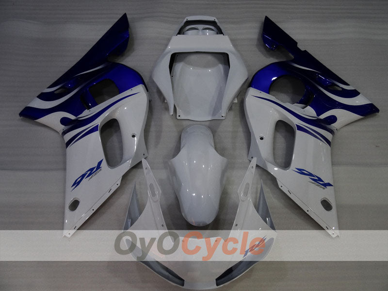 Carenado de inyección para YZF-R6 98-02 - Azul, Blanco - Estilo de fábrica #OYO87905976 Imagen secundaria del producto