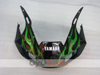 Carenado de inyección para YZF-R6 98-02 - Verde, Negro - Llama #OYO87905977