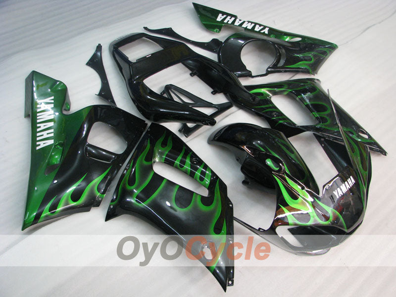 Carenado de inyección para YZF-R6 98-02 - Verde, Negro - Llama #OYO87905977 Imagen secundaria del producto