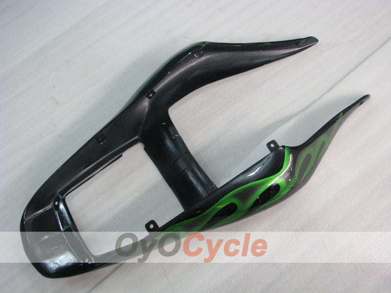 Carenado de inyección para YZF-R6 98-02 - Verde, Negro - Llama #OYO87905977