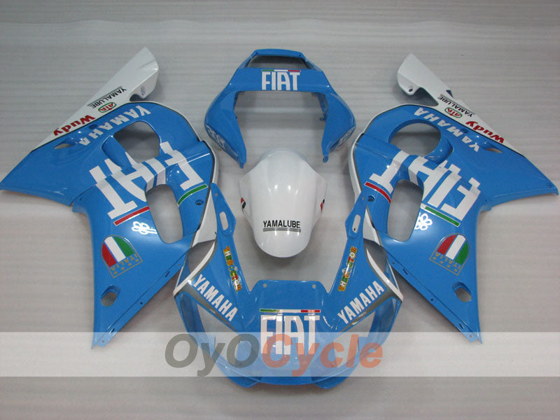 Kit de carenado de inyección para 98-02 YZF-R6 - Azul, Blanco - FIAT #OYO87905980 Imagen secundaria del producto
