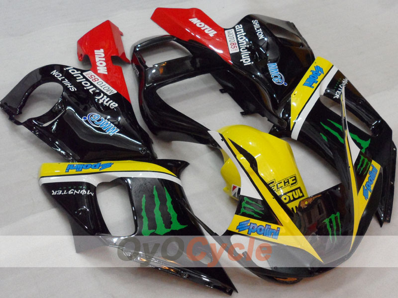 Kit de carenado por inyección para YZF-R6 98-02 - Rojo, Amarillo, Negro - Monstruo #OYO87905984 Imagen principal del producto