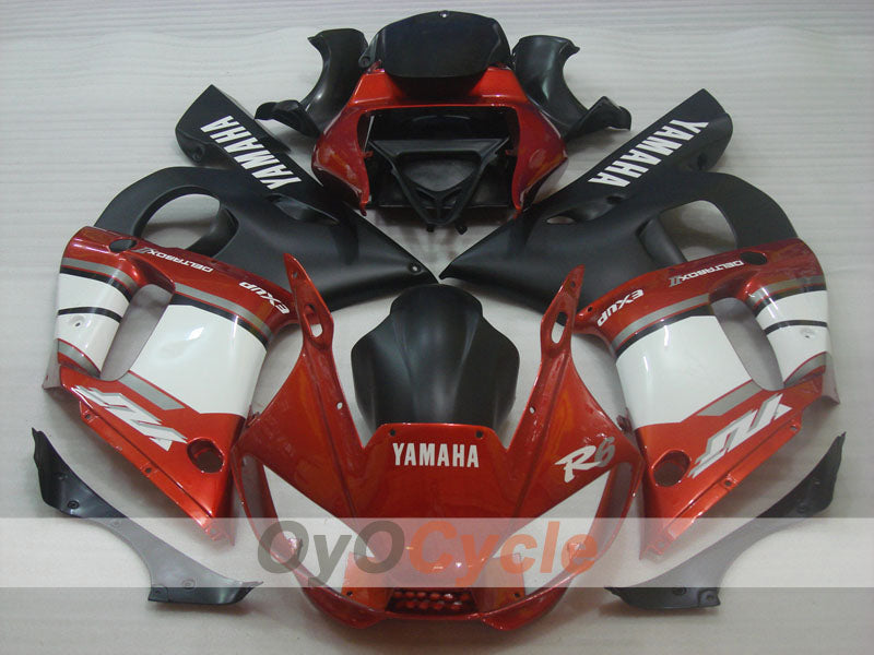Carenado de inyección para YZF-R6 98-02 - Rojo, Blanco, Negro - Estilo de Fábrica #OYO87905986 Imagen secundaria del producto