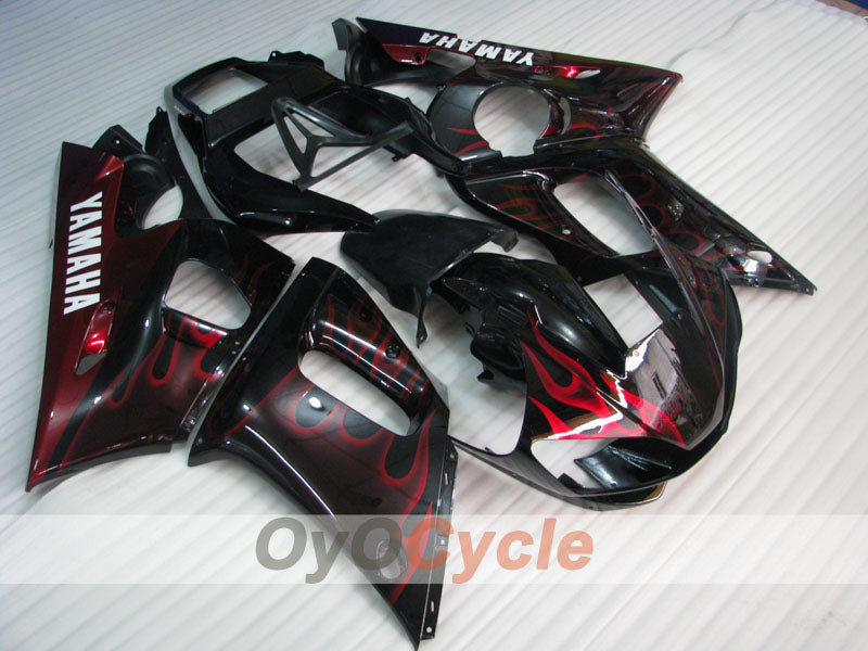 Kit de carenado por inyección para YZF-R6 98-02 - Rojo, Negro - Llama #OYO87905987 Imagen principal del producto