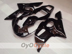 Kit de carenado de inyección para YZF-R6 98-02 - Negro - Sin pegatinas/calcomanías, Estilo de fábrica #OYO87905988