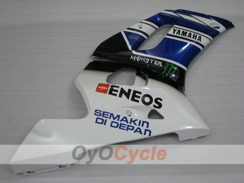 Kit de carenado de inyección para YZF-R6 98-02 - Azul, Blanco, Negro - Monster #OYO87905989