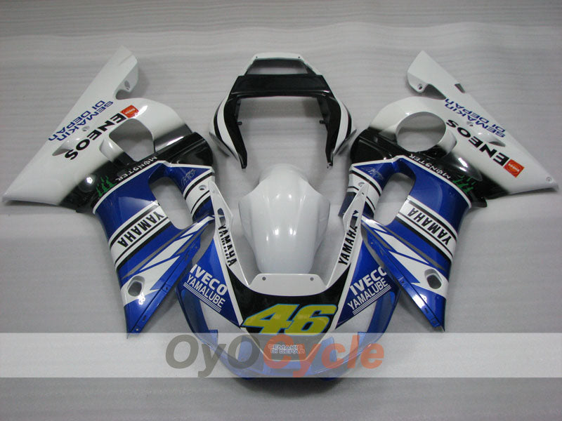 Kit de carenado de inyección para YZF-R6 98-02 - Azul, Blanco, Negro - Monster #OYO87905989 Imagen secundaria del producto
