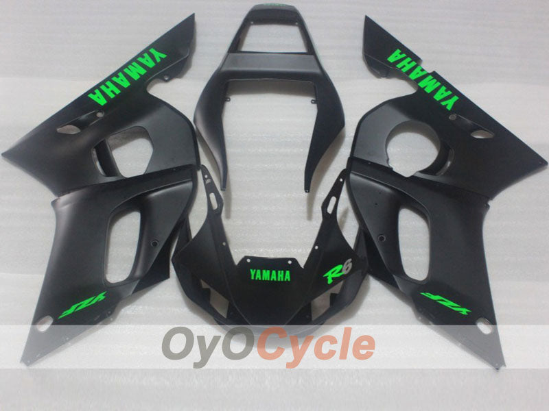 Kit de carenado por inyección para YZF-R6 98-02 - Negro, Mate - Estilo de Fábrica #OYO87905990 Imagen principal del producto