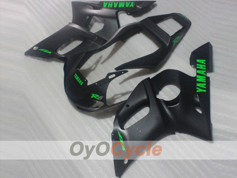 Kit de carenado por inyección para YZF-R6 98-02 - Negro, Mate - Estilo de Fábrica #OYO87905990
