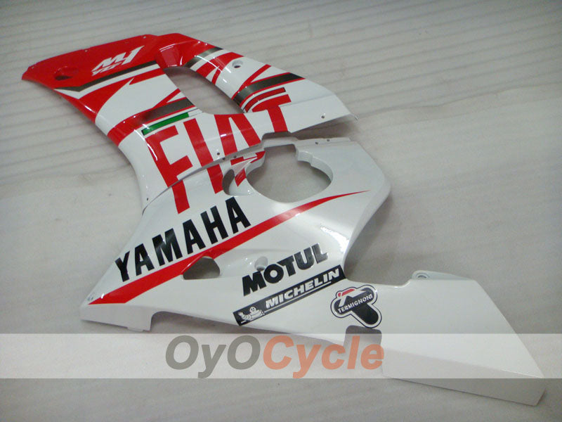 Kit de carenado por inyección para YZF-R6 98-02 - Rojo, Blanco - FIAT #OYO87905993