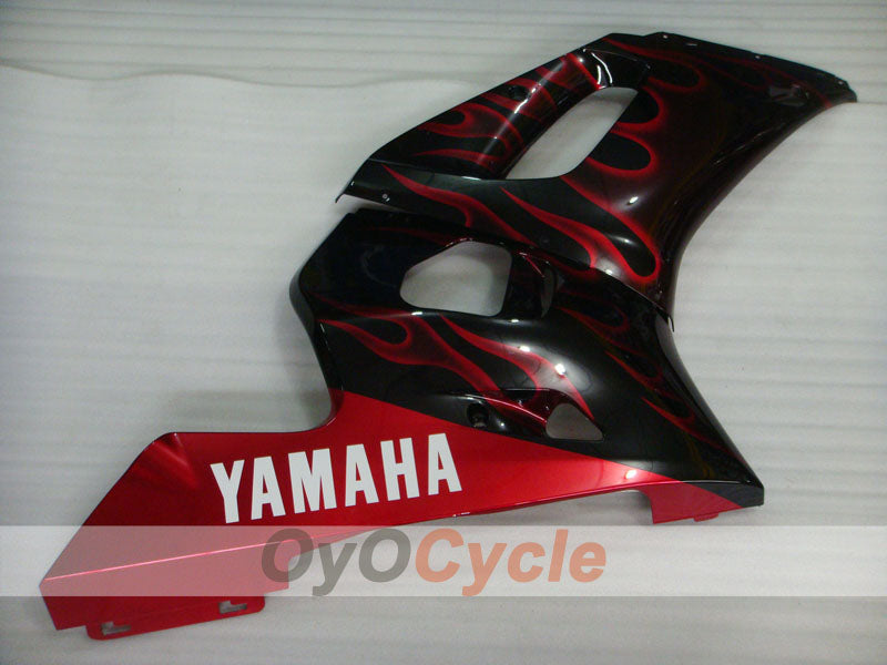 Carenado inyectado para YZF-R6 98-02 - Rojo, Negro - Llama #OYO87905994
