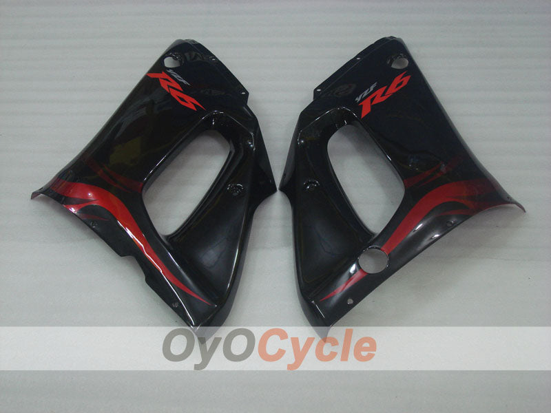 Kit de carenado por inyección para YZF-R6 98-02 - Rojo, Negro - Estilo de fábrica #OYO87905996