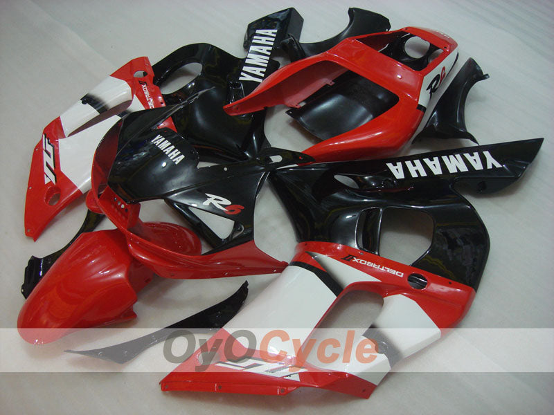 Kit de carenado de inyección para YZF-R6 98-02 - Rojo, Blanco, Negro - Estilo de fábrica #OYO87905997