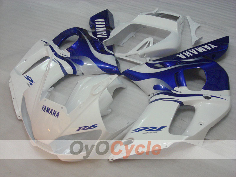 Kit de carenado por inyección para YZF-R6 98-02 - Azul, Blanco - Estilo de fábrica #OYO87905998 Imagen secundaria del producto