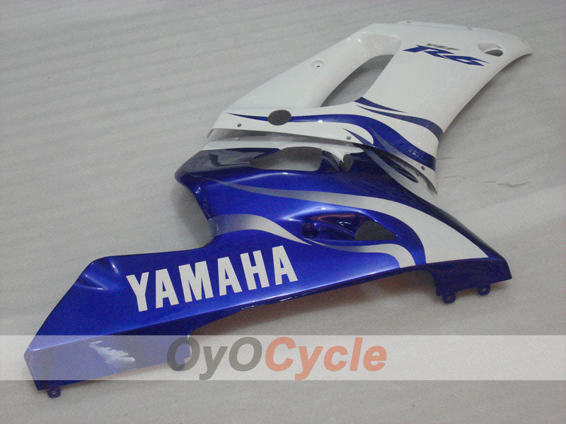 Kit de carenado por inyección para YZF-R6 98-02 - Azul, Blanco - Estilo de fábrica #OYO87905998