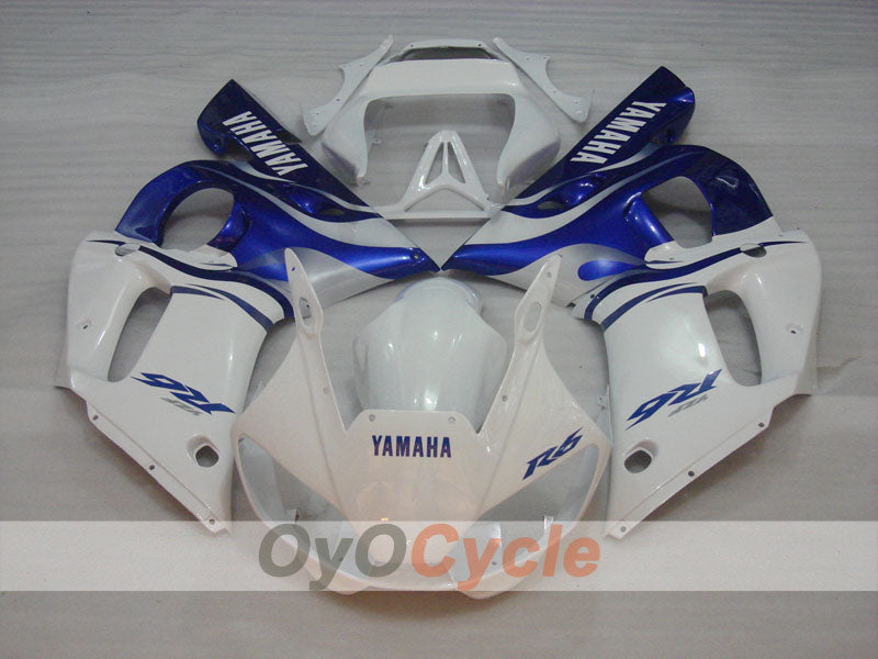 Kit de carenado por inyección para YZF-R6 98-02 - Azul, Blanco - Estilo de fábrica #OYO87905998