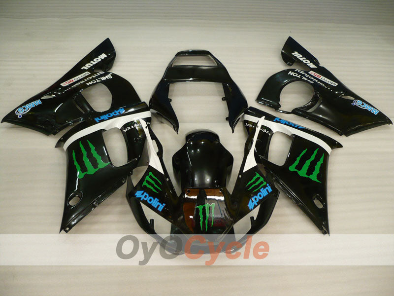 Carenado de inyección para YZF-R6 98-02 - Negro - Monster #OYO87906000