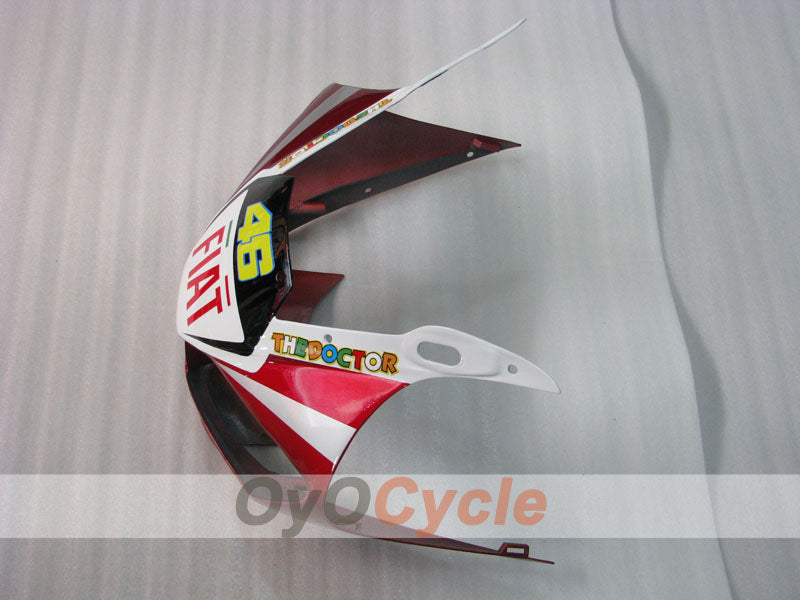 Kit de carenado por inyección para YZF-R6 98-02 - Rojo, Blanco - FIAT #OYO87906004