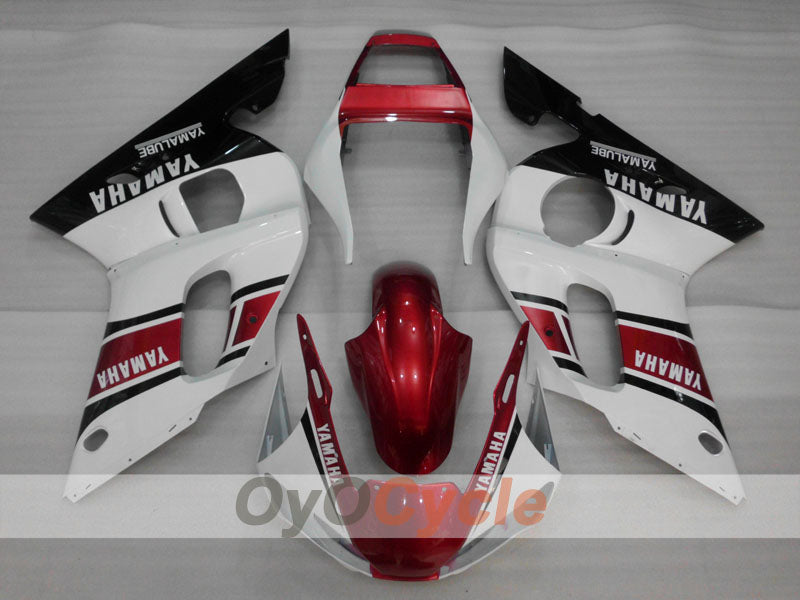 Kit de carenado de inyección para YZF-R6 98-02 - Rojo, Blanco, Negro - Estilo de fábrica #OYO87906005