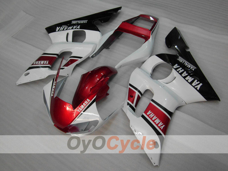 Kit de carenado de inyección para YZF-R6 98-02 - Rojo, Blanco, Negro - Estilo de fábrica #OYO87906005
