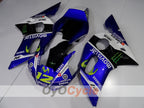 Kit de carenado de inyección para YZF-R6 98-02 - Azul, blanco, negro - Monster #OYO87906006