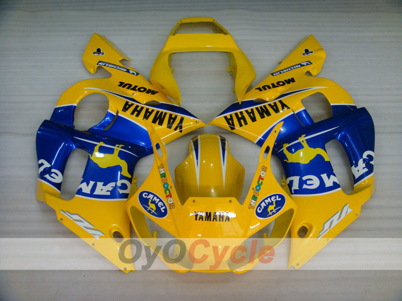Kit de carenado por inyección para 98-02 YZF-R6 - Amarillo, Azul - Camel, MOTUL #OYO87906007 Imagen secundaria del producto