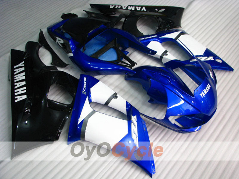 Kit de carenado por inyección para 98-02 YZF-R6 - Azul, Negro - Estilo de fábrica #OYO87906009