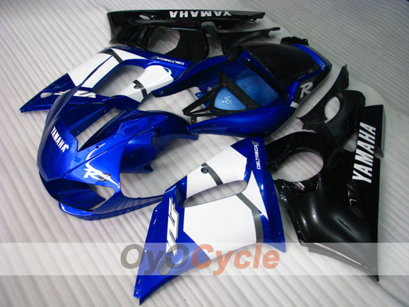 Kit de carenado por inyección para 98-02 YZF-R6 - Azul, Negro - Estilo de fábrica #OYO87906009