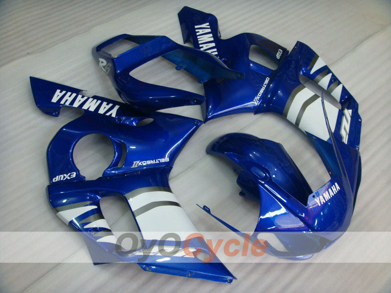 Carenado de inyección para YZF-R6 98-02 - Azul, Blanco - Estilo de fábrica #OYO87906012 Imagen principal del producto