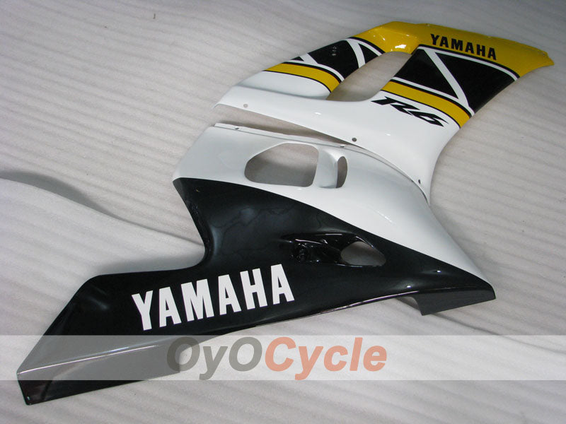 Kit de carenado por inyección para YZF-R6 98-02 - Amarillo, Blanco - Estilo de fábrica #OYO87906013