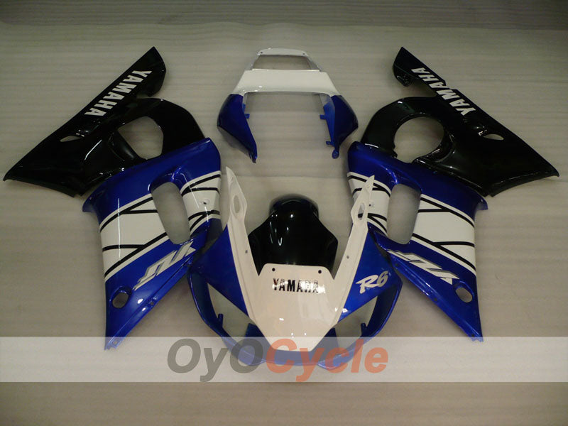 Carenado de inyección para YZF-R6 98-02 - Azul, Blanco - Estilo de fábrica #OYO87906018 Imagen secundaria del producto